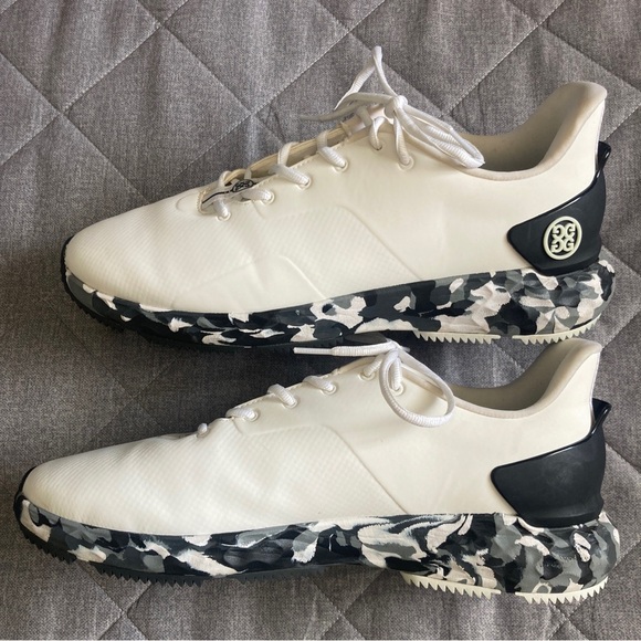 G/FORE | Shoes | Gfore Mg4 Golf Shoes Mens 2 White Black Camo Leather ...